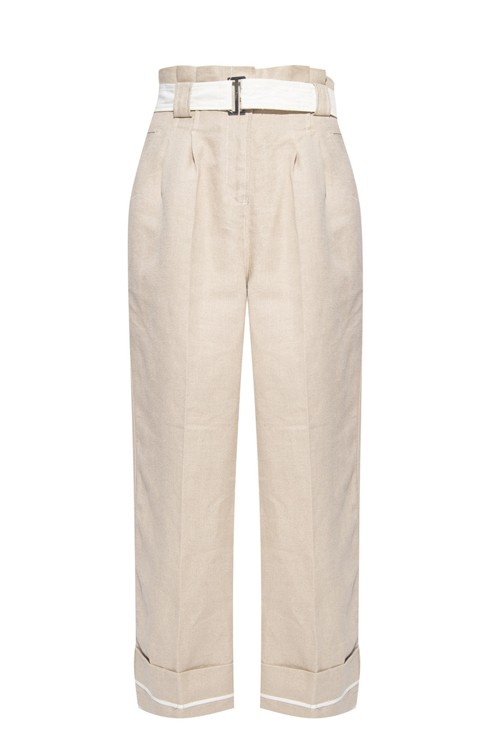 Linen trousers Ganni - IetpShops US